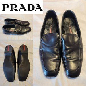 Prada Leather Dress Loafers Size 8.5
